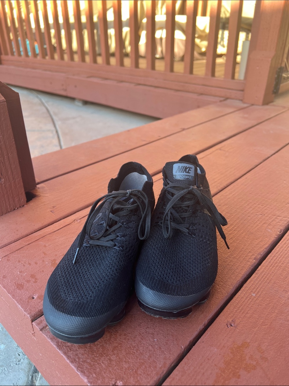 Nike Black Men's Flyknit VaporMax Sneakers